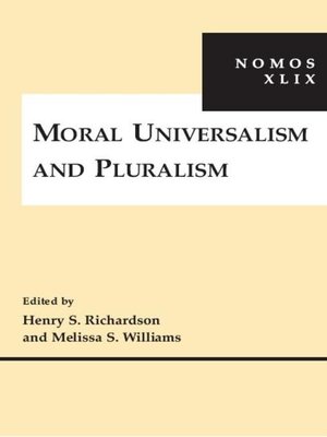 cover image of Moral Universalism and Pluralism